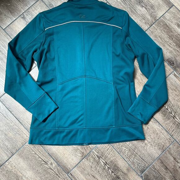 Cutter‎ & Buck WeatherTec Full Zip Teal Jacket Women's Size Medium - Picture 2 of 5